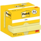 Post-it 653-Y12 Klebezettel Rechteck Gelb 100 Blatt pro Block, 51 mm x 38 mm, Farbe: - Selbstklebende Notizzettel für Notizen, To-Do-Listen und Erinnerungen