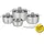ELO Brillant Topf-Set 5-tlg. Kochtopf + Suppentopf + 3 x Deckel