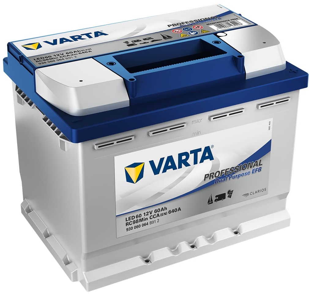 Varta Professional Dual Purpose EFB LED 60 12V 60AH 680A, grau