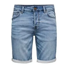 Only & Sons Jeans-Shorts in Blau XXL