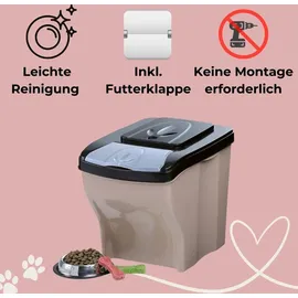 GarPet 3x Hundefutter Aufbewahrung Futtertonne Katze Futtertonne Hund Tierfutterbehälter Trockenfutter Aufbewahrung Futterbox Hund Hundefutter Box 3 x 20
