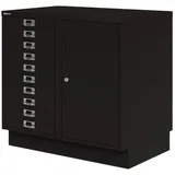 Bisley Aktenschrank MultiDrawer Schubladenschrank in Schwarz - Maße: H 67 x B 70 x T 45 cm schwarz