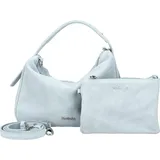 Nero Giardini Henkeltasche Veloursleder Hellblau