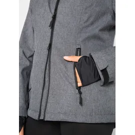 bonprix Funktionsjacke BONPRIX, Damen, Gr. 48, grau (schiefergrau meliert), Softshell;Web, Obermaterial: 100% Polyester. Futter: 100% Polyester.