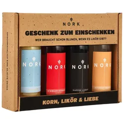 NORK Miniaturen-Set - Geschenk zum Einschenken - 4x 50 ml - Likör