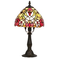 Nostalgische Tischleuchte Tiffany Design Buntglas Lampe Nachttisch Wohnzimmer