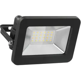 goobay 53870 LED Strahler Außen 20W / Außenstrahler IP65 / Neutralweißes Licht 1700 lm/LED Scheinwerfer Fluter Wandmontage / IP65 Gartenstrahler/Schwarz