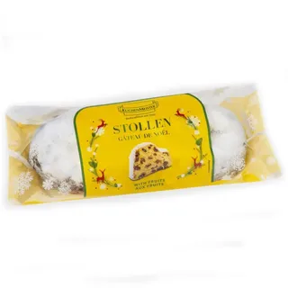 KuchenMeister Christstollen mit Rosinen und kandierten Früchten 200g