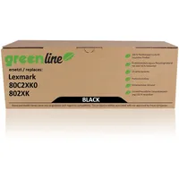 TonerPartner greenline ersetzt Lexmark 80C2XK0 / 802XK Tonerkartusche, schwarz