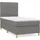 vidaXL Boxspringbett 100 x 200 cm Dunkelgrau