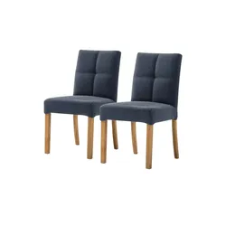 Woodford Esszimmerstuhl im 2er Set Mako , blau , Maße (cm): B: 48 H: 89 T: 64.0