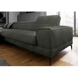 W.Schillig Eckcouch Chenille 3-Sitzer Grün