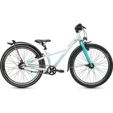 S'cool XXlite SL 24 Zoll 7-Gang Nexus White/Aqua | Kinderfahrrad | Jugendfahrrad | 24 Zoll | leichtes Fahrrad | Freilauf | 7 Gang - Blau/Türkis/Weiß