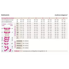 medi mediven elegance CCL2 AD Kompressionsstrümpfe normal (39-44 cm) mit Trikotabschlussrand 1 St