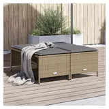 vidaXL Gartenhocker 145 x 145 x 145 cm beige 4 St.