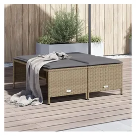 vidaXL Gartenhocker 145 x 145 x 145 cm beige 4 St.