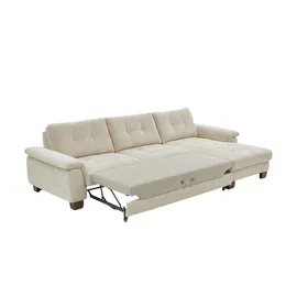 meinSofa Ecksofa aus Cord Suna ¦ beige ¦ Maße (cm): B: 316 H: 86 T: 177.0