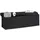 Relaxdays Sitzbank Faltbar Schwarz 38 x 114 x 38 cm