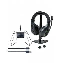 BigBen Essential Pack 5in1 Xbox Series Accessory Set - Headset + Ständer, Akku, Kabel, Controller-Kappen
