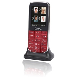 OLYMPIA OFFICE Joy II Großtasten-Mobiltelefon Seniorenhandy (Seniorenhandy) rot