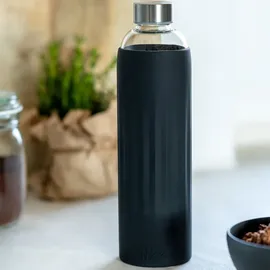Villeroy & Boch Glas-Trinkflasche To Go & To Stay Schwarz 1 l