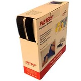FASTECH® B20-MIX999910 Klettband zum Aufnähen Haftteil, Flauschteil (L x B) 10m x 20mm Schwarz 10m