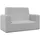 vidaXL Kindersofa 2-Sitzer  Hellgrau Polyester