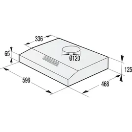 Gorenje WHU629EW/S Unterbauhaube 60 cm weiß