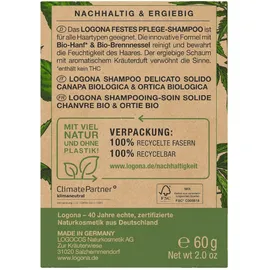 Logona Bio-Hanf & Brennnessel  Festes Pflege-Shampoo 60 g