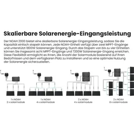 Growatt Balkonkraftwerk Speicher 8,19 kWh NEO-800M-X 800W Mikro-Wechselrichter