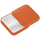 Tablettenbox, 2 Fächer Pillendose, Klein Tablettenbox, Medikamenten-Organizer, Feuchtigkeitsbeständige Pillenbox für Reise & Täglichen Gebrauch (Orange)