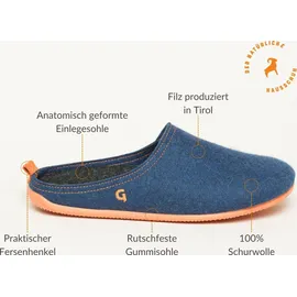 Gottstein Wool Slide-In Blau/Orange 40
