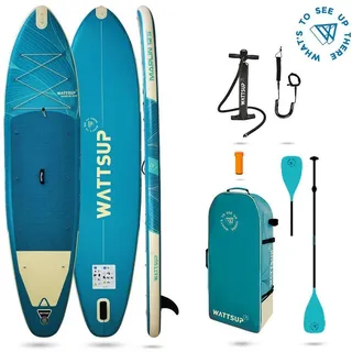 Wattsup Marlin 12.5 Aufblasbares Paddle-surf-set - Blue / Beige - 378 cm/86 cm