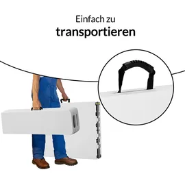 CASARIA Bierzeltgarnitur 3-tlg. weiß klappbar