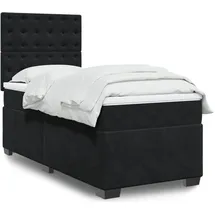 vidaXL Boxspringbett 140 x 200 cm Schwarz