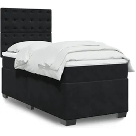 vidaXL Boxspringbett 140 x 200 cm Schwarz