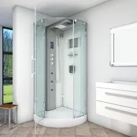 AcquaVapore D37-10L1-EC Dusche Duschtempel Komplett Duschkabine -Th. 90x90 MIT 2K Scheiben Versiegelung