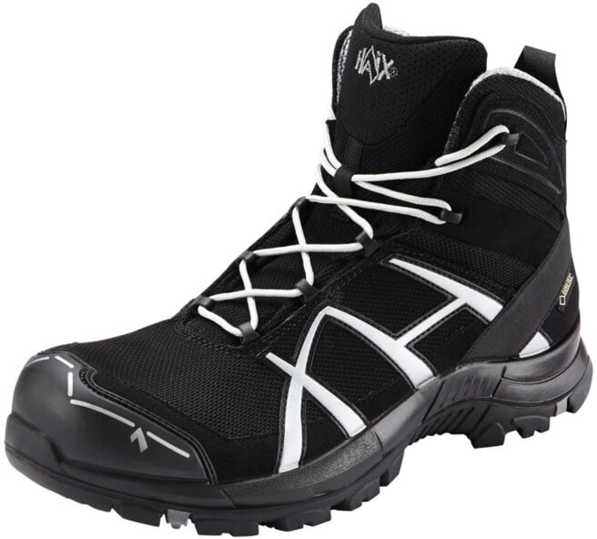 Haix Schnürstiefel schwarz/silber Black Eagle Safety 40 Mid ESD, S3, EU-Schuhgröße: 43