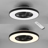 Trio Halmstad Deckenventilator 0 cm Deckenventilator Schwarz