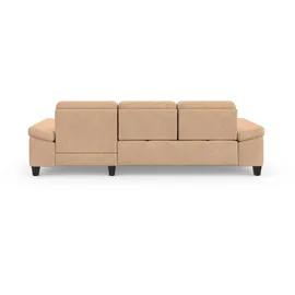 sit&more Ecksofa SIT & MORE "Westham L-Form", braun (macciato), B:275cm H:88cm T:172cm, 100% Polyester, Sofas, Ecksofa, Recamiere, mit oder ohne Bettfunktion, Bettkasten, Füße wengefarben