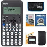 DynaTech Casio FX-82 DE CW mit Schutztasche,Zirkelset,Displayfolie,Arbeitsbuch,Garantie