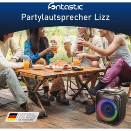 Fontastic Lizz, drahtloser Party-Lautsprecher, 60W, Mikrofon & LED