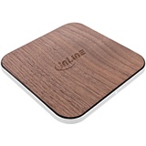InLine InLine® Qi woodcharge, wireless fast charger, Smartphone kabellos Laden, 5/7,5/10W/15W, USB-C