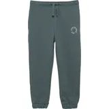 S.Oliver - Unisex Jogginghose aus Sweat mit kleinem Print-Detail, Kinder, grau, 110