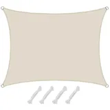 AMANKA UV Sonnensegel Wasserdicht 1,5 x 2m - Rechteckig - Sonnenschutz Garten Terrasse