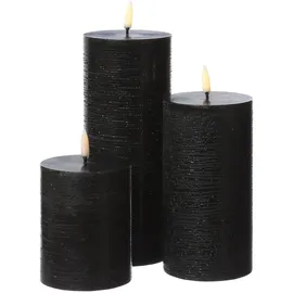 uYuni LED Kerze PIA H:10 cm schwarz