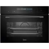 Midea Backofen Dampfbackofen 3D Heißluft Grill Pizza Garthermometer 12 Funktionen + 4 Dampfgarfunktionen Touch & Slide Control 5 Einschub-Positionen
