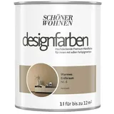 SCHÖNER WOHNEN-Farbe Wandfarbe Designfarbe  (Warmes Erdbraun, 1 l, Matt, Konservierungsmittelfrei)