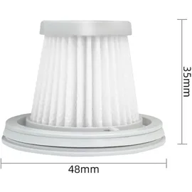 YanBan HEPA-Filter, 4er-Pack, kompatibel mit Xiaomi Mijia Handy Home Car Mini Wireless Staubsauger, waschbare Ersatzteile