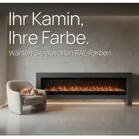 muenkel design bridge [moderner Optiflame Design Elektrokamin]: Wunschfarbe nach RAL - 2100 mm